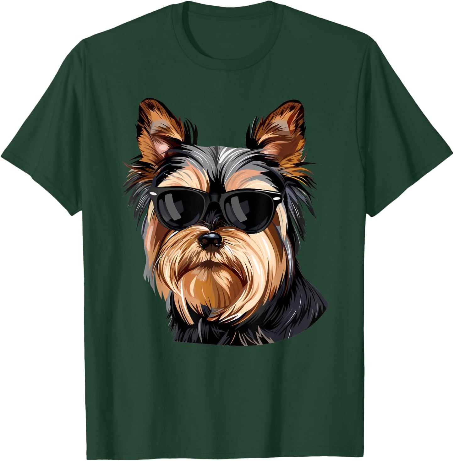 Silky Terrier Dog Sunglasses T-Shirt - T-Shirt | Forest