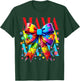 Autism Mom Puzzle Piece Coquette Bow Ribbon Autism Mama Kids T-Shirt - T-Shirt | Forest