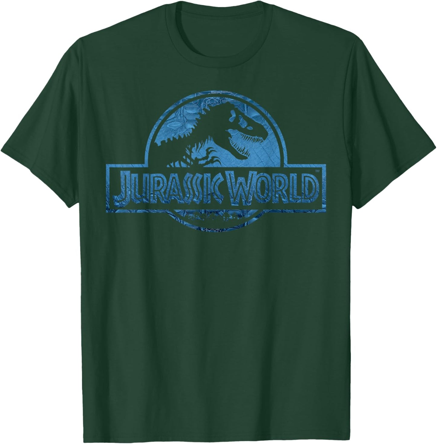 Jurassic World Blue Dinosaur Scale Logo T-Shirt - T-Shirt | Forest