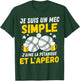 Guy simple aperitif pétanque funny boccia bouliste pétanque T-Shirt - T-Shirt | Forest