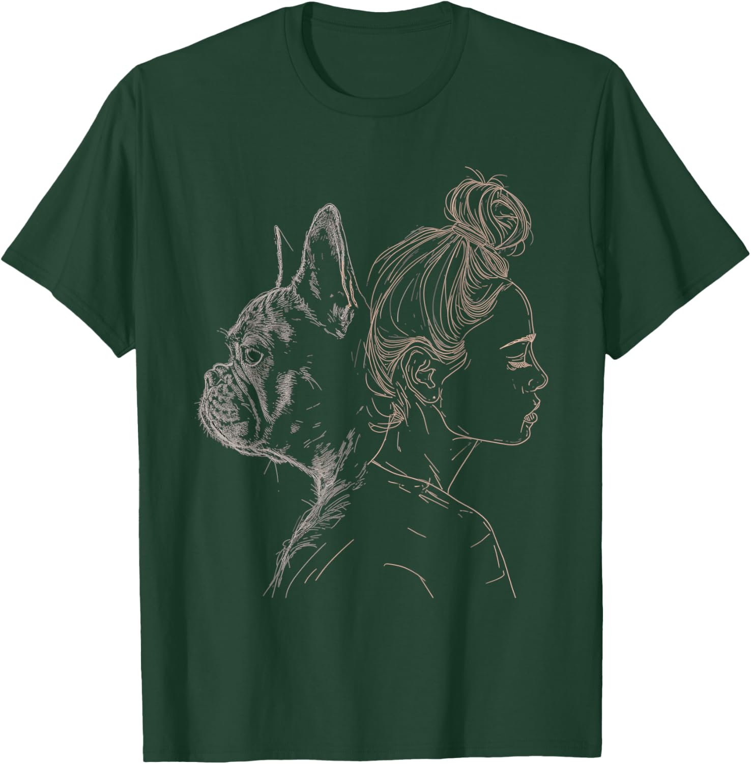 French Bulldog Mom Cute Frenchie Lover Mother's Day Women T-Shirt - T-Shirt | Forest