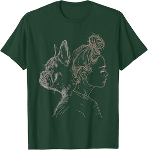 French Bulldog Mom Cute Frenchie Lover Mother's Day Women T-Shirt - T-Shirt | Forest