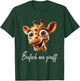 Lustige Giraffe mit coolem Spruch Giraffenkopf T-Shirt - T-Shirt | Forest
