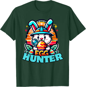 Egg Hunting Squad Graphic Easter Egg Hunt T-Shirt - T-Shirt | Forest