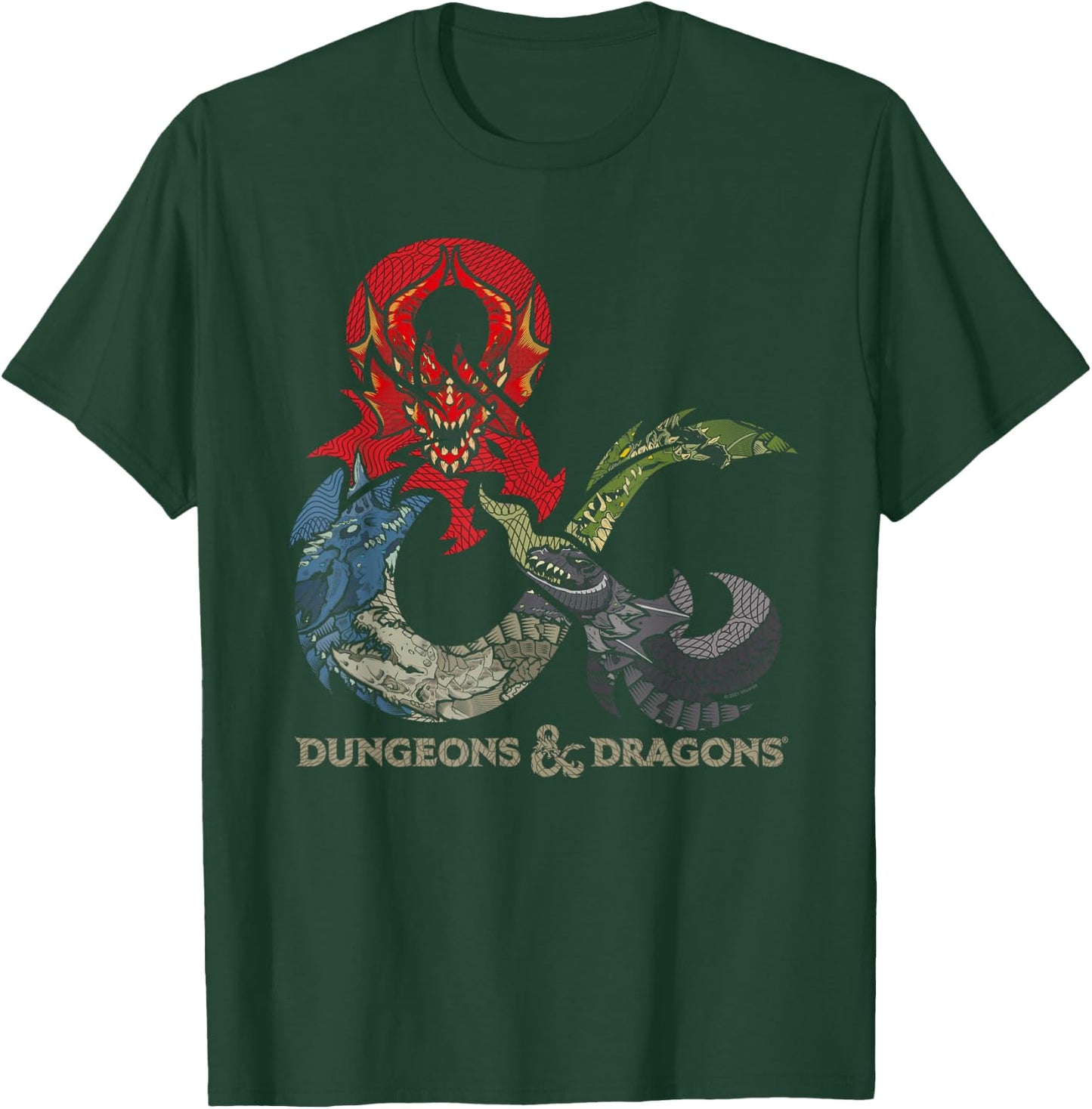 Dungeons & Dragons Dragon Ampersand Logo , black T-Shirt - T-Shirt | Forest