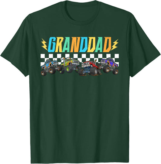 Granddad Monster Truck Family Matching Monster Truck Lovers T-Shirt - T-Shirt | Forest