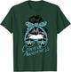 Cervical Cancer Awareness Scarf Leopard Girl Teal Ribbon T-Shirt - T-Shirt | Forest