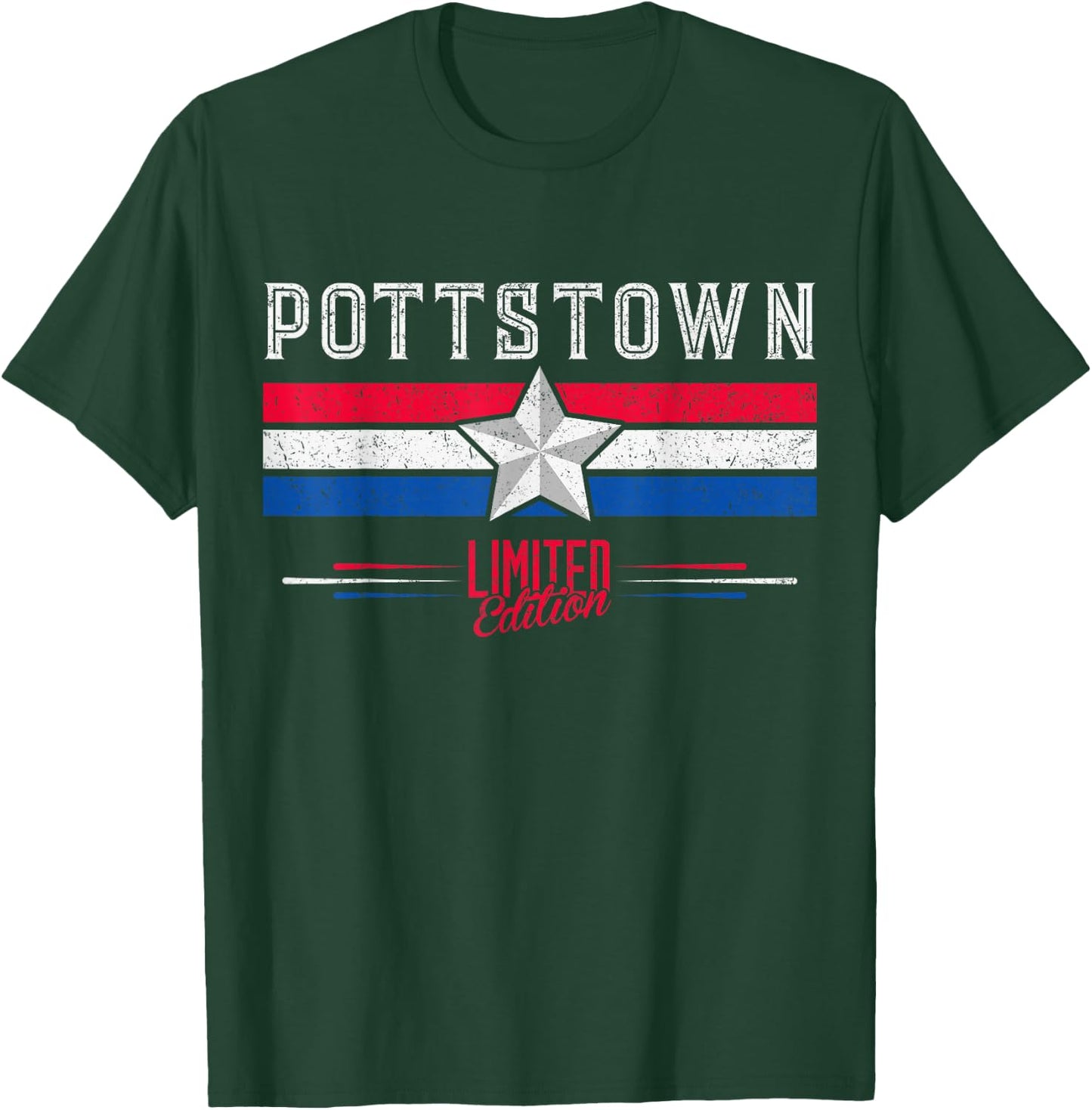 Pottstown Retro Vintage Shirt Gift Women Men Kids T-Shirt - T-Shirt | Forest