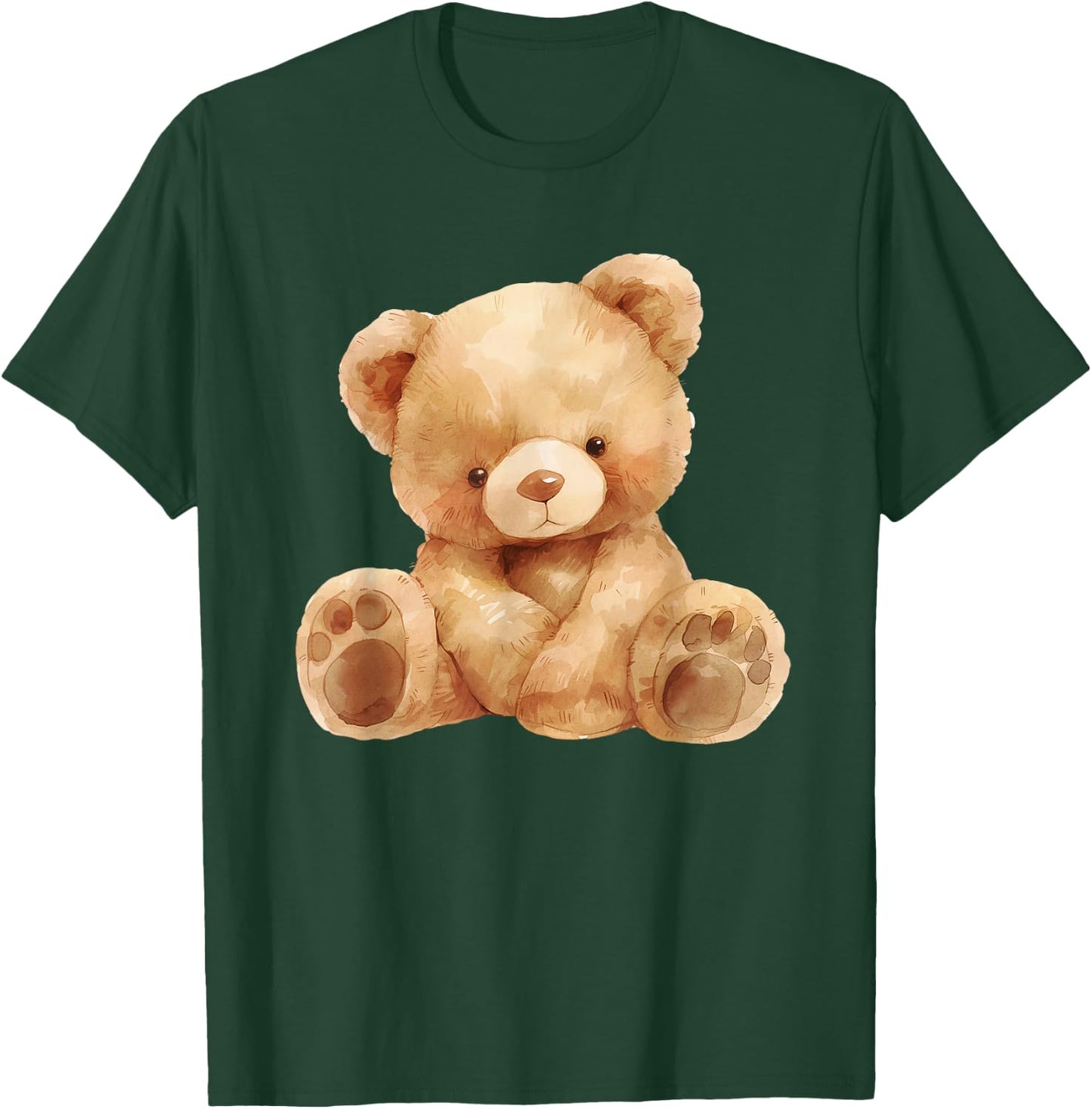 Teddy Boho Teddy Bear Cute Bear Kids Toddler Baby , black T-Shirt - T-Shirt | Forest