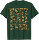 Best Dad Ever Retro Camo Camouflage Father's Day T-Shirt - T-Shirt | Forest