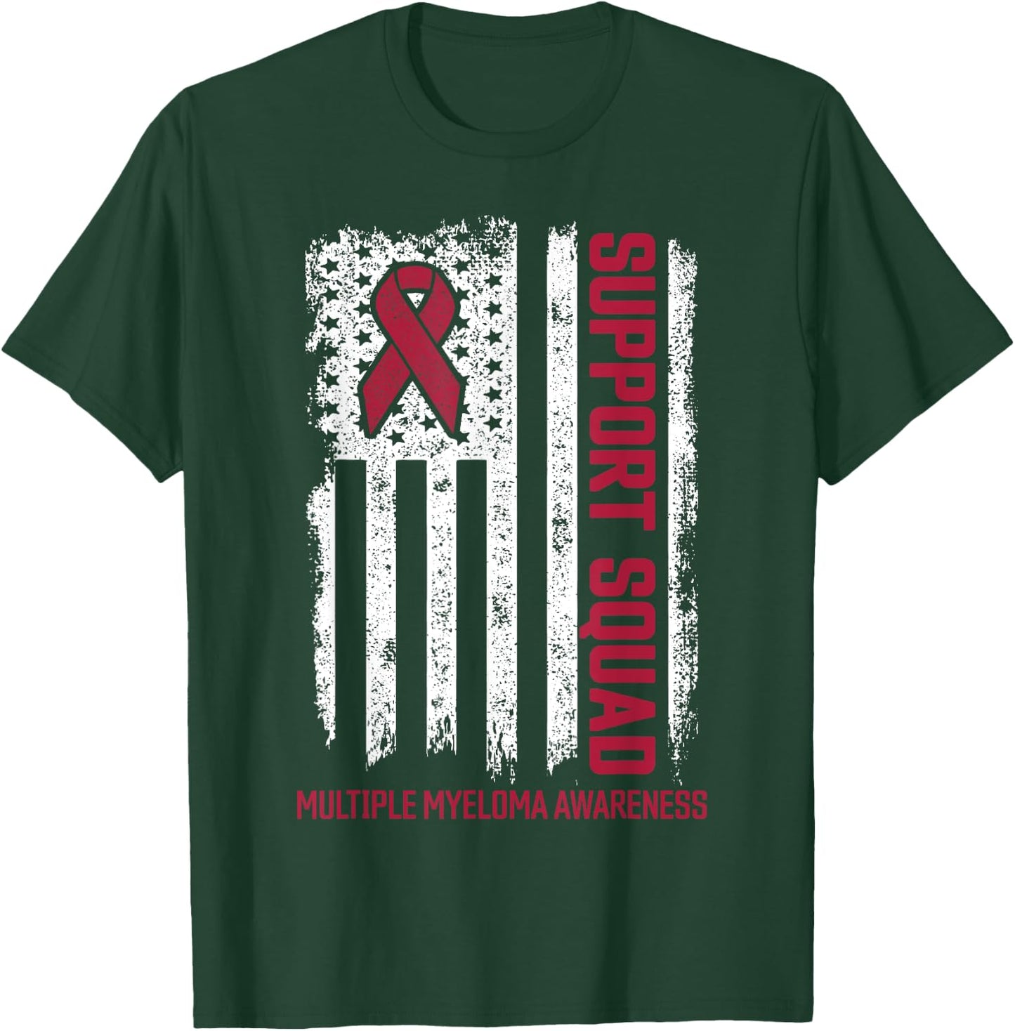 Multiple Myeloma Support Squad Multiple Myeloma Awareness T-Shirt - T-Shirt | Forest