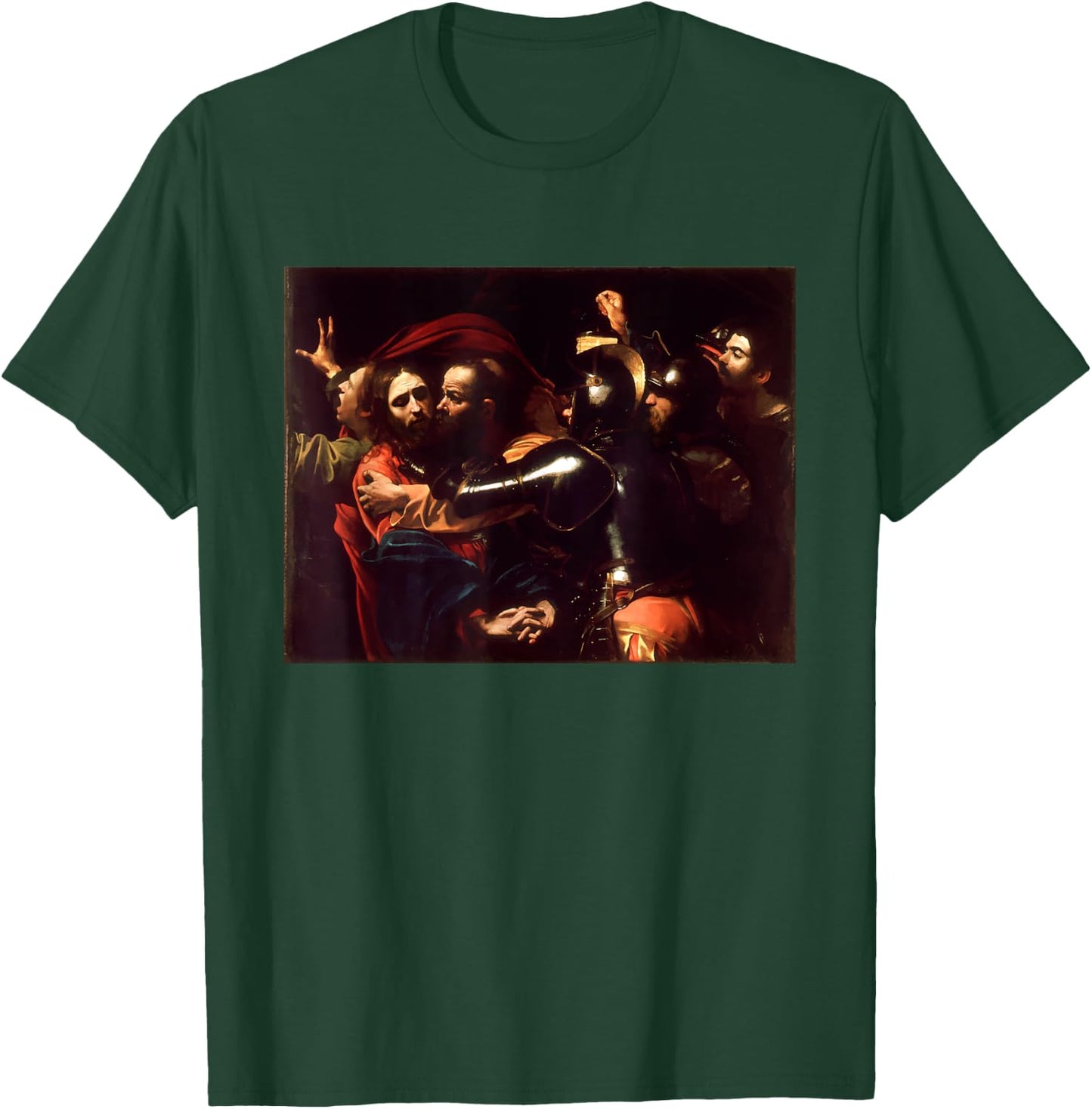 Caravaggios The Taking of Christ | Art Painting T-Shirt - T-Shirt | Forest