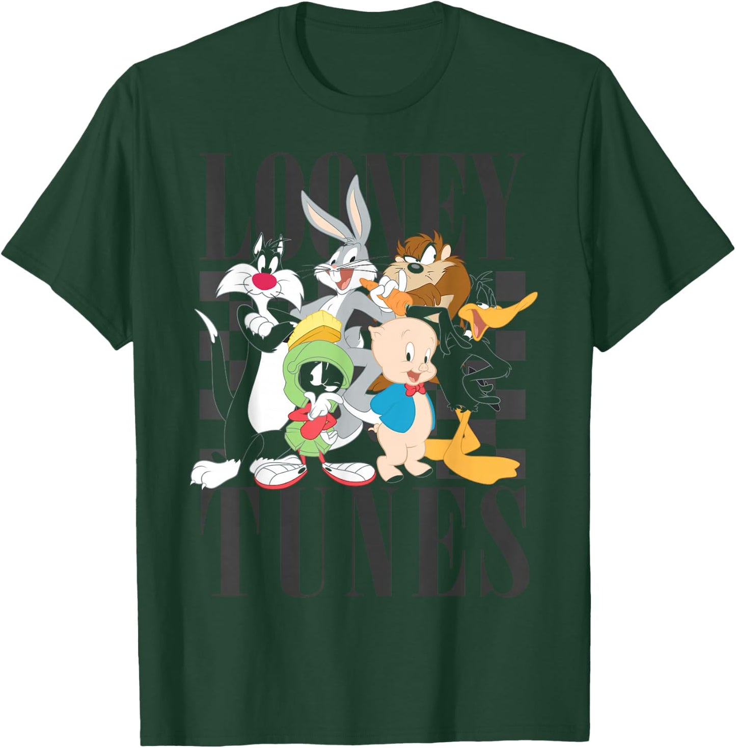 Looney Tunes 90's Style Group Shot T-Shirt - T-Shirt | Forest