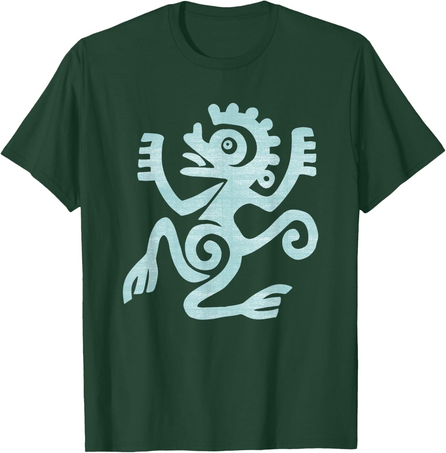 Monkey, Mexican Maya Mayan Art Ancient Mexico T-Shirt - T-Shirt | Forest