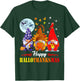 Halloween Thanksgiving Christmas Happy HalloThanksMas Gnomes T-Shirt - T-Shirt | Forest