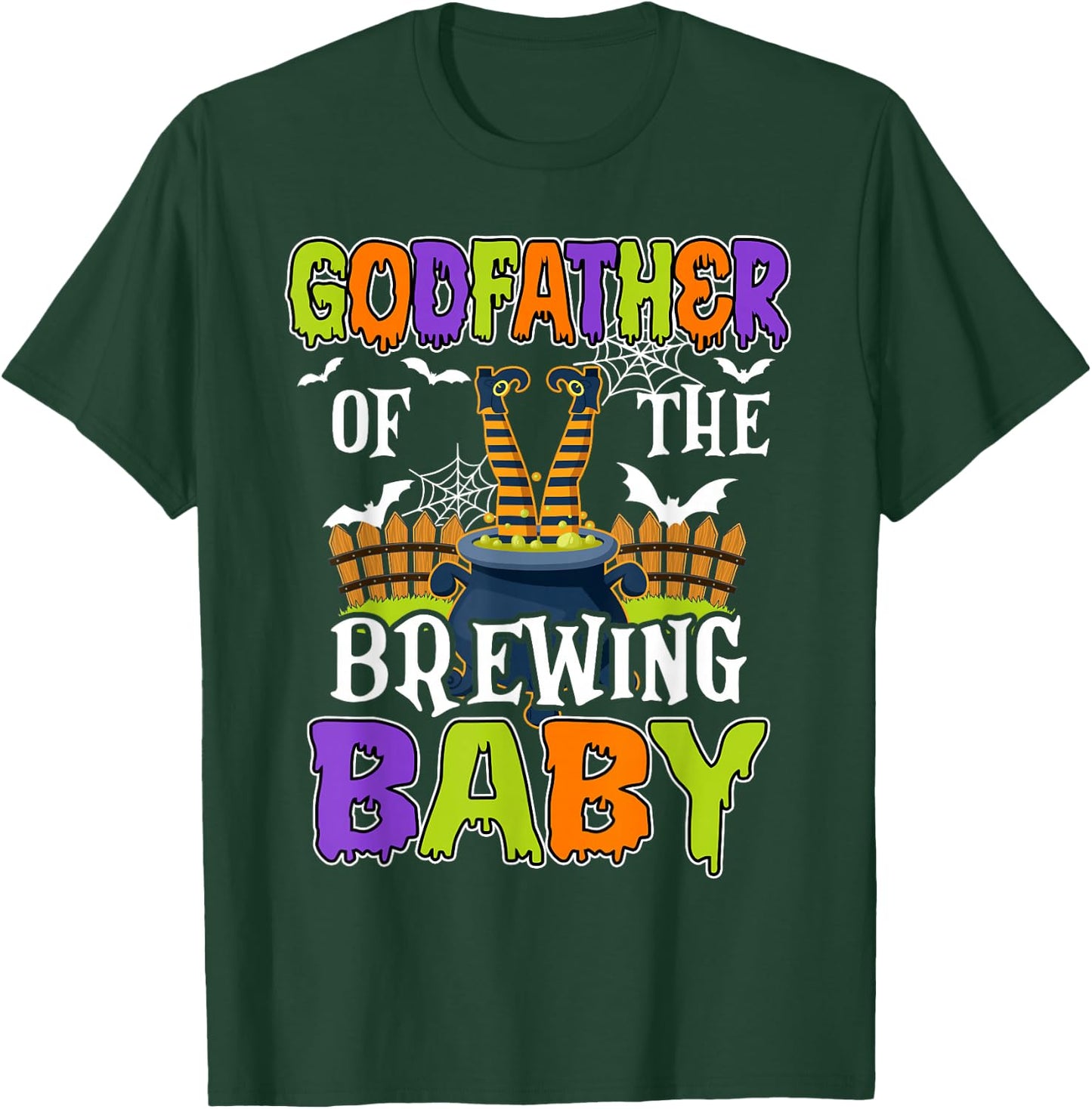 Godfather Of The Brewing Baby Halloween Witch Baby Funny T-Shirt - T-Shirt | Forest