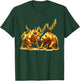 Golden Bull Bear Market Chart T-Shirt - T-Shirt | Forest