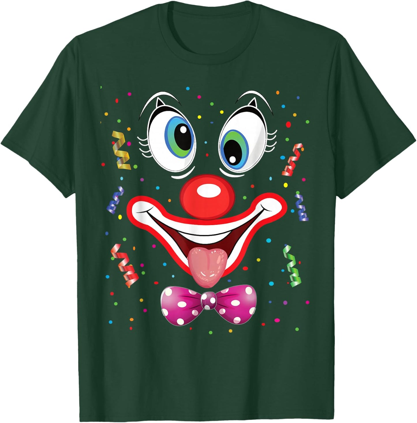 Carnival Costume Fancy Dress Costume Funny Clown Confetti , black T-Shirt - T-Shirt | Forest