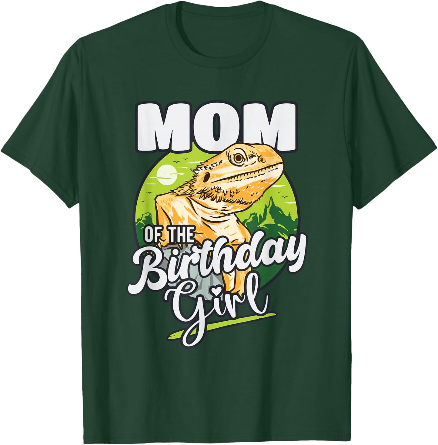 Mom of the Birthday Girl - Matching Lizard Birthday Party T-Shirt - T-Shirt | Forest