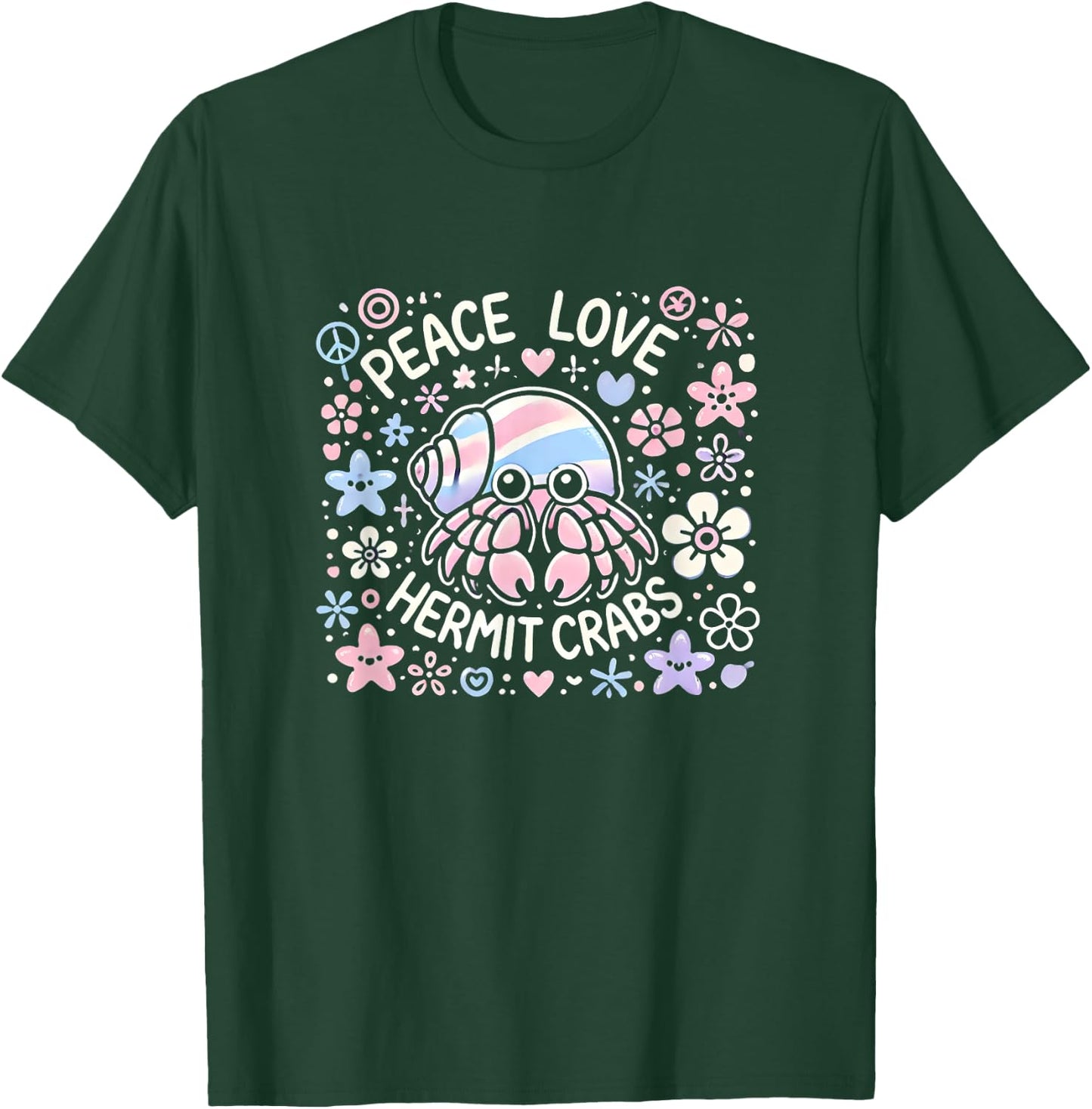 Hermit Crab Shirt Girls Hermit Crab Lover Hermit Crabs , Small, Black T-Shirt - T-Shirt | Forest