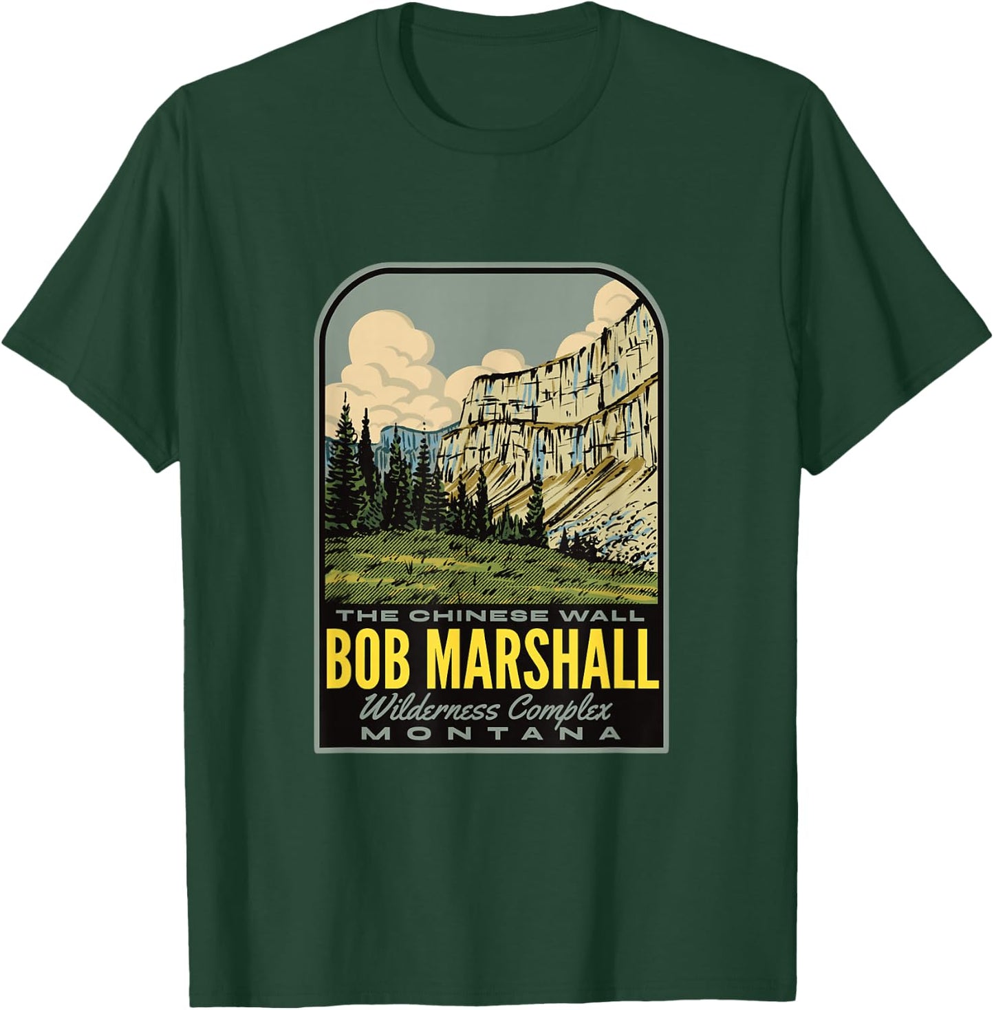 Bob Marshall Wilderness Montana T-Shirt - T-Shirt | Forest