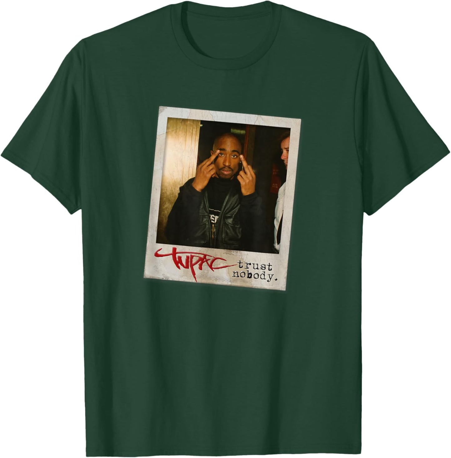 Tupac Trust Nobody Photo , black T-Shirt - T-Shirt | Forest