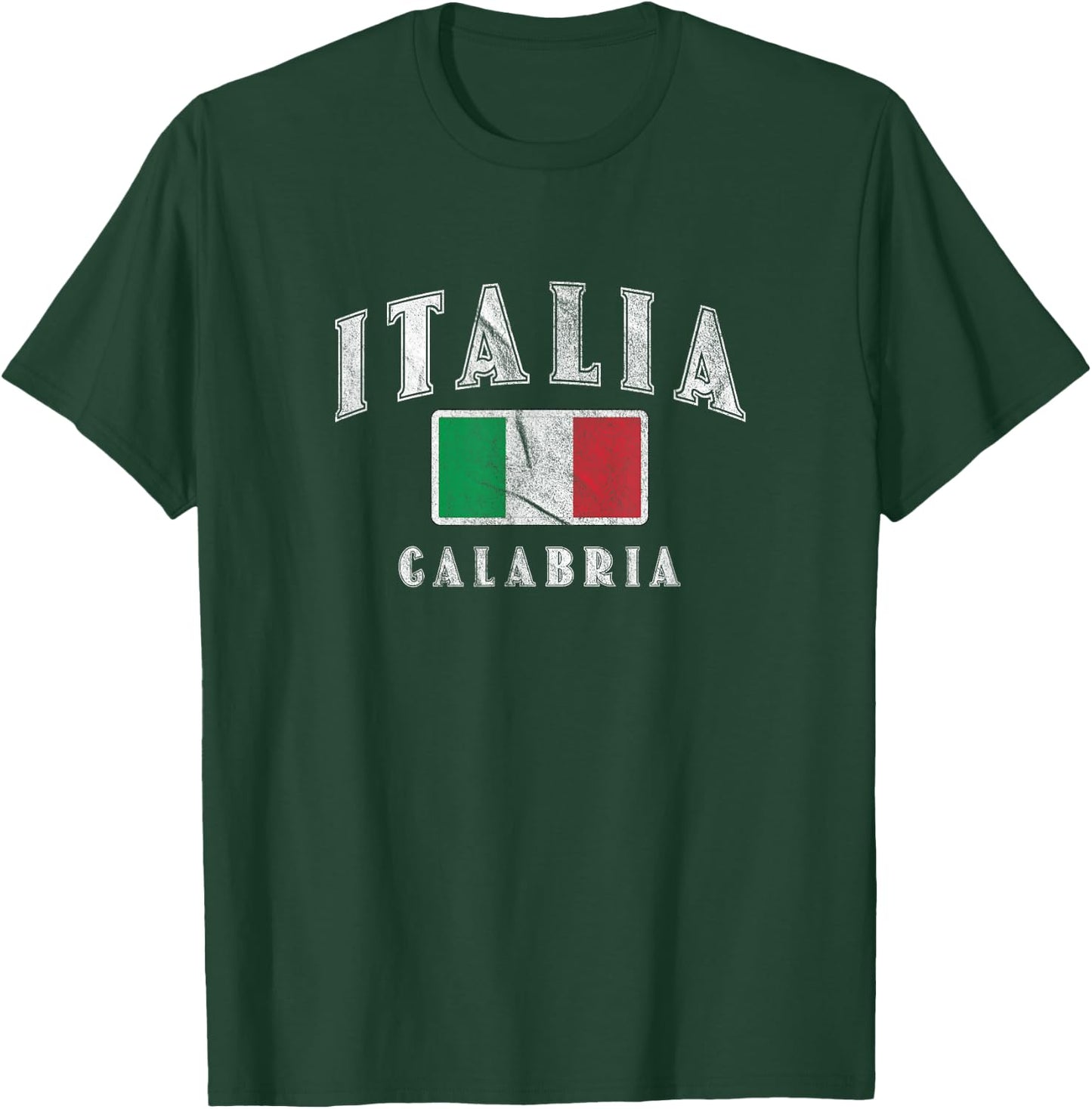 Calabria Italian Flag Souvenir Italy Italia T-Shirt - T-Shirt | Forest