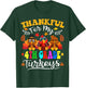 Thankful For My 4th Grade Turkeys Thanksgiving Teacher Fall T-Shirt - T-Shirt | Forest