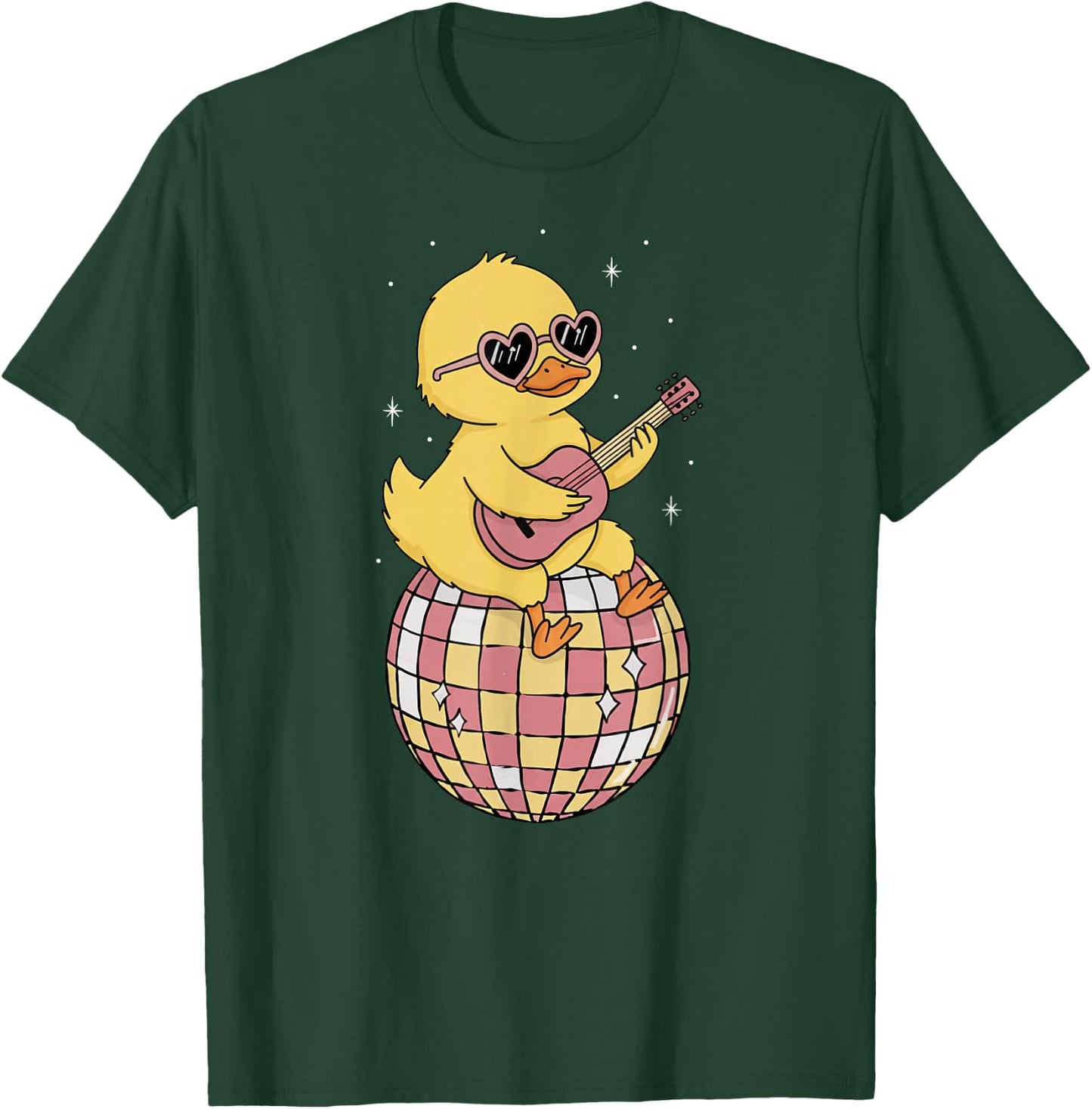 Funny Yellow Duck Disco Dancing Groovy Retro 80s Costume T-Shirt - T-Shirt | Forest