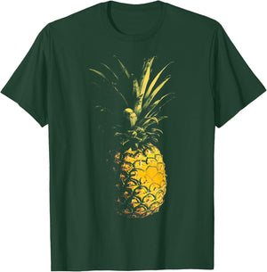 Graphic Art Pineapple Fruit Pineapple , Black, S T-Shirt - T-Shirt | Forest