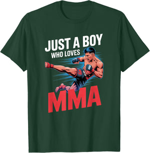 Boys MMA T-Shirt - T-Shirt | Forest