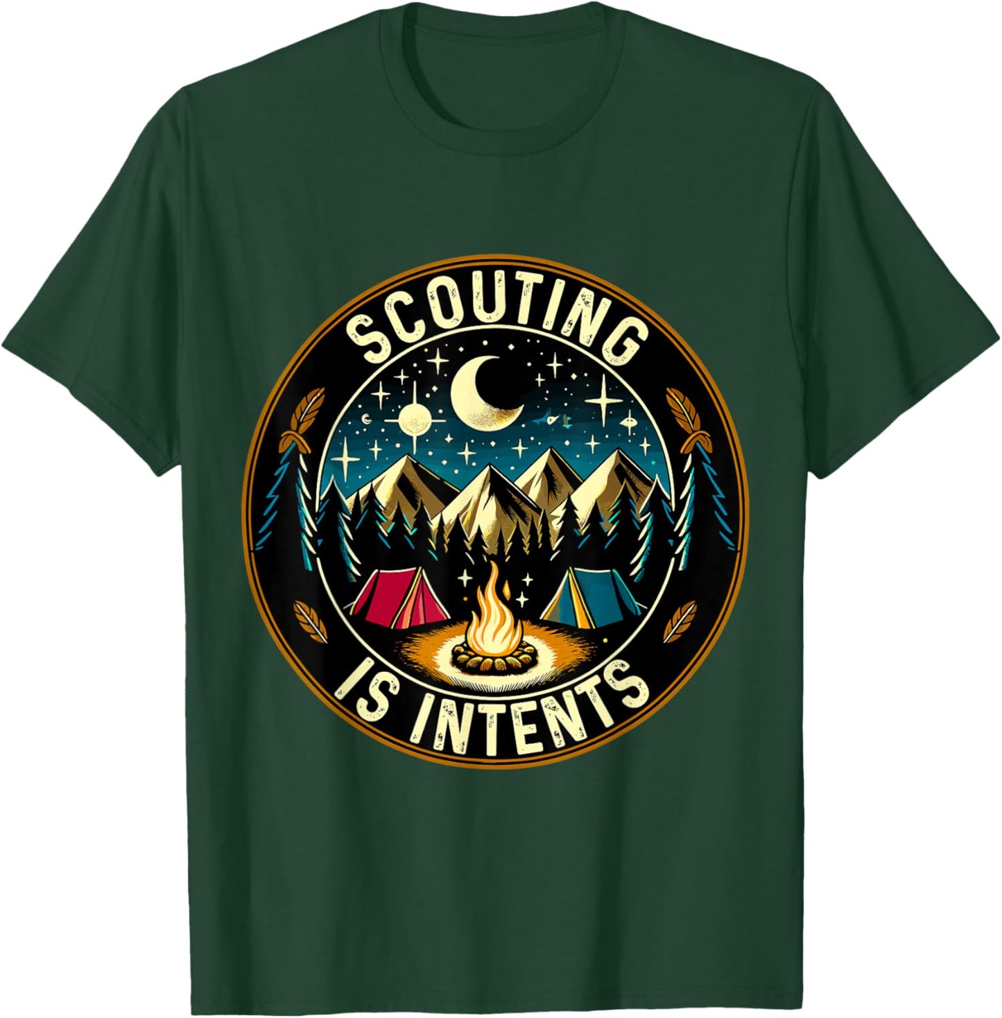 Scouting is Intents Scout Camper Camping T-Shirt - T-Shirt | Forest