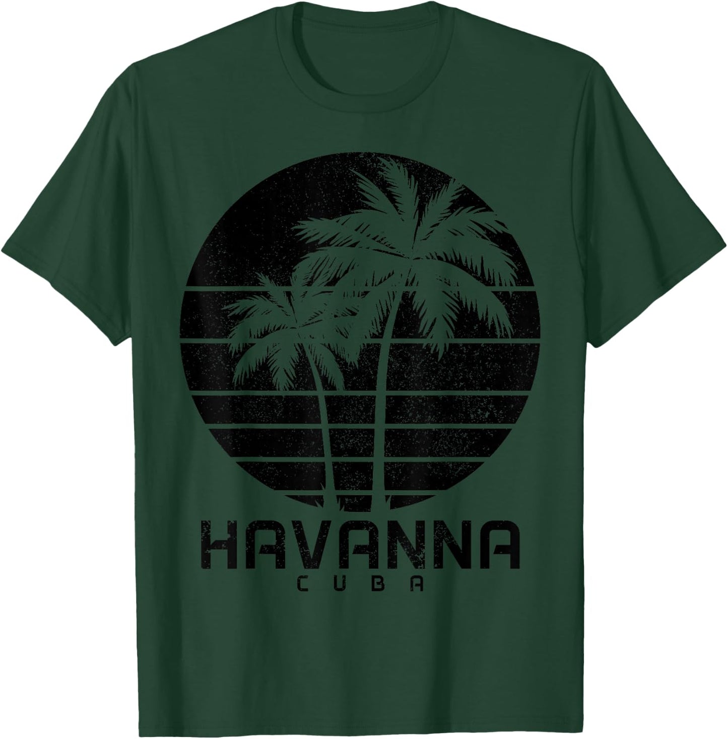 Havanna Kuba Vintage Palmen Strand Souvenir Pride T-Shirt - T-Shirt | Forest
