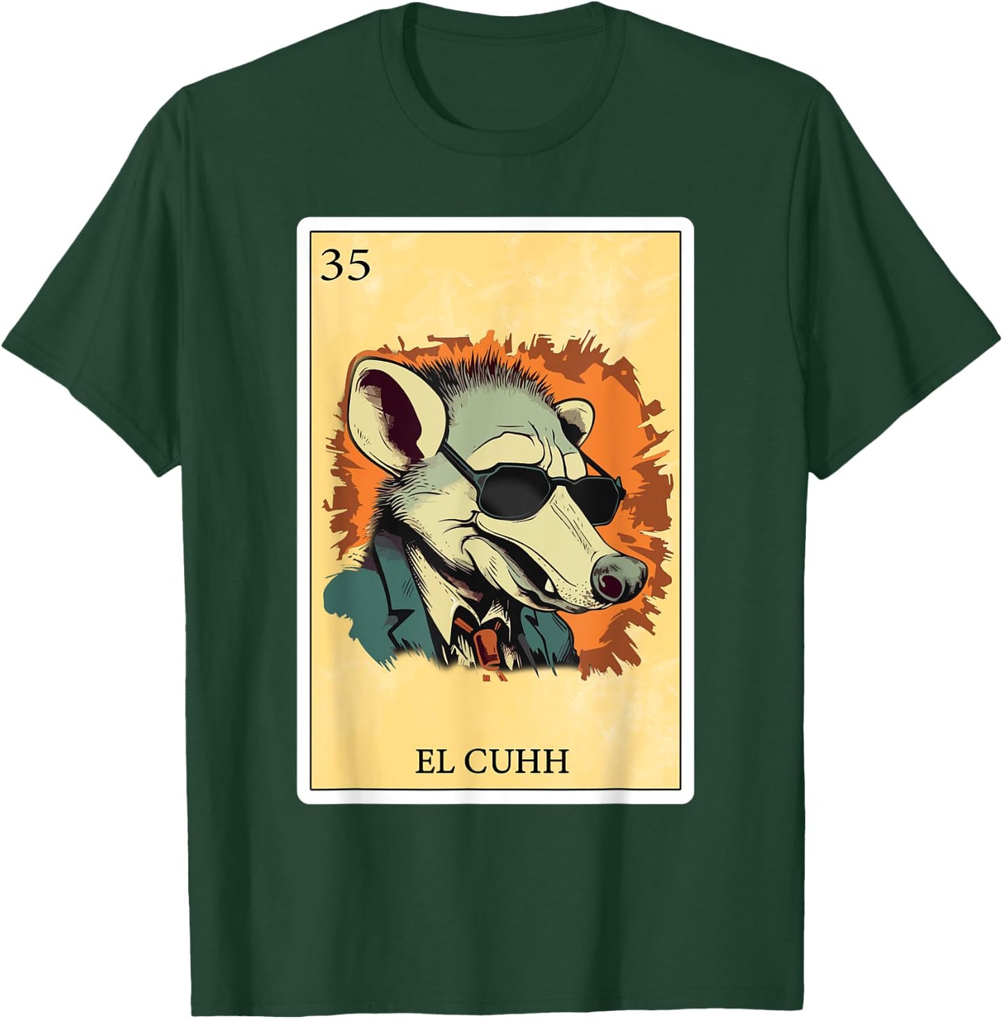 Funny Spanish-Mexican Bingo Gifts - El Cuhh T-Shirt - T-Shirt | Forest