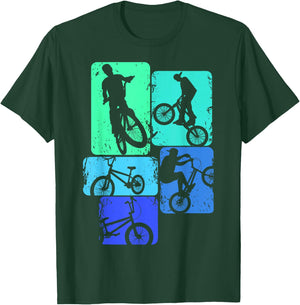 BMX Bike Stunt Boys' Children's , black, s T-Shirt - T-Shirt | Forest