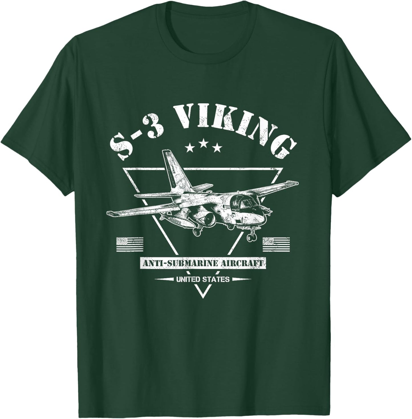 S-3 Viking Aircraft T-Shirt - T-Shirt | Forest