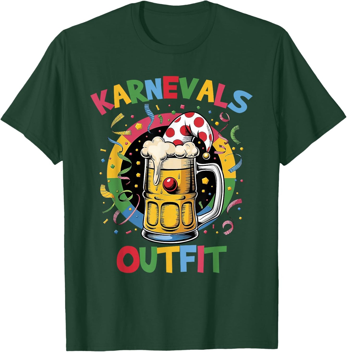 Carnival Costume Men's Funny Carnival Costume Beer Fancy Dress , black T-Shirt - T-Shirt | Forest