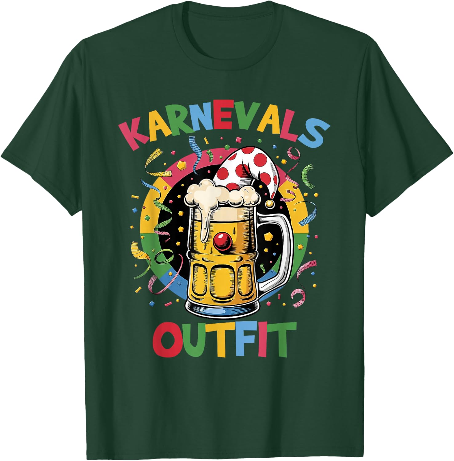 Carnival Costume Men's Funny Carnival Costume Beer Fancy Dress , black T-Shirt - T-Shirt | Forest