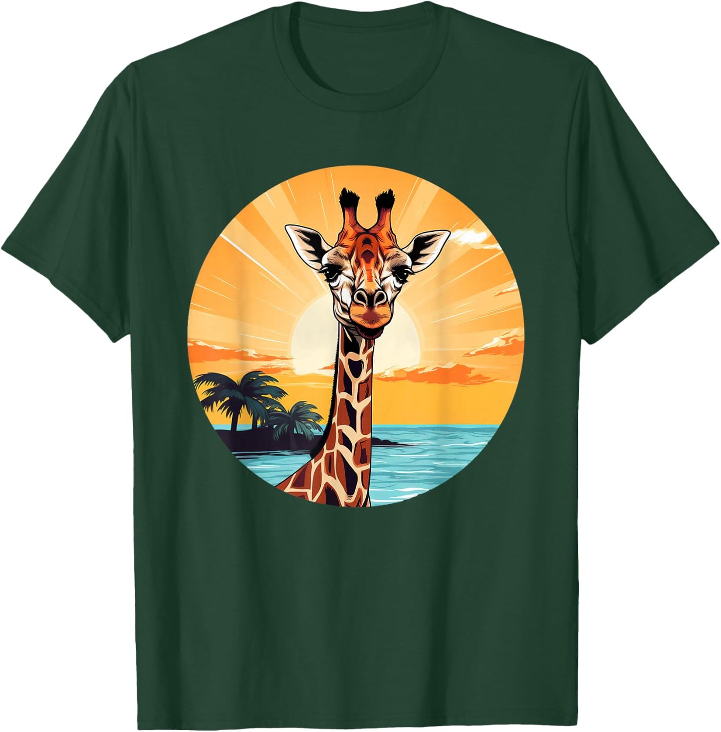 Colorful Giraffe I Kids Giraffe T-Shirt - T-Shirt | Forest