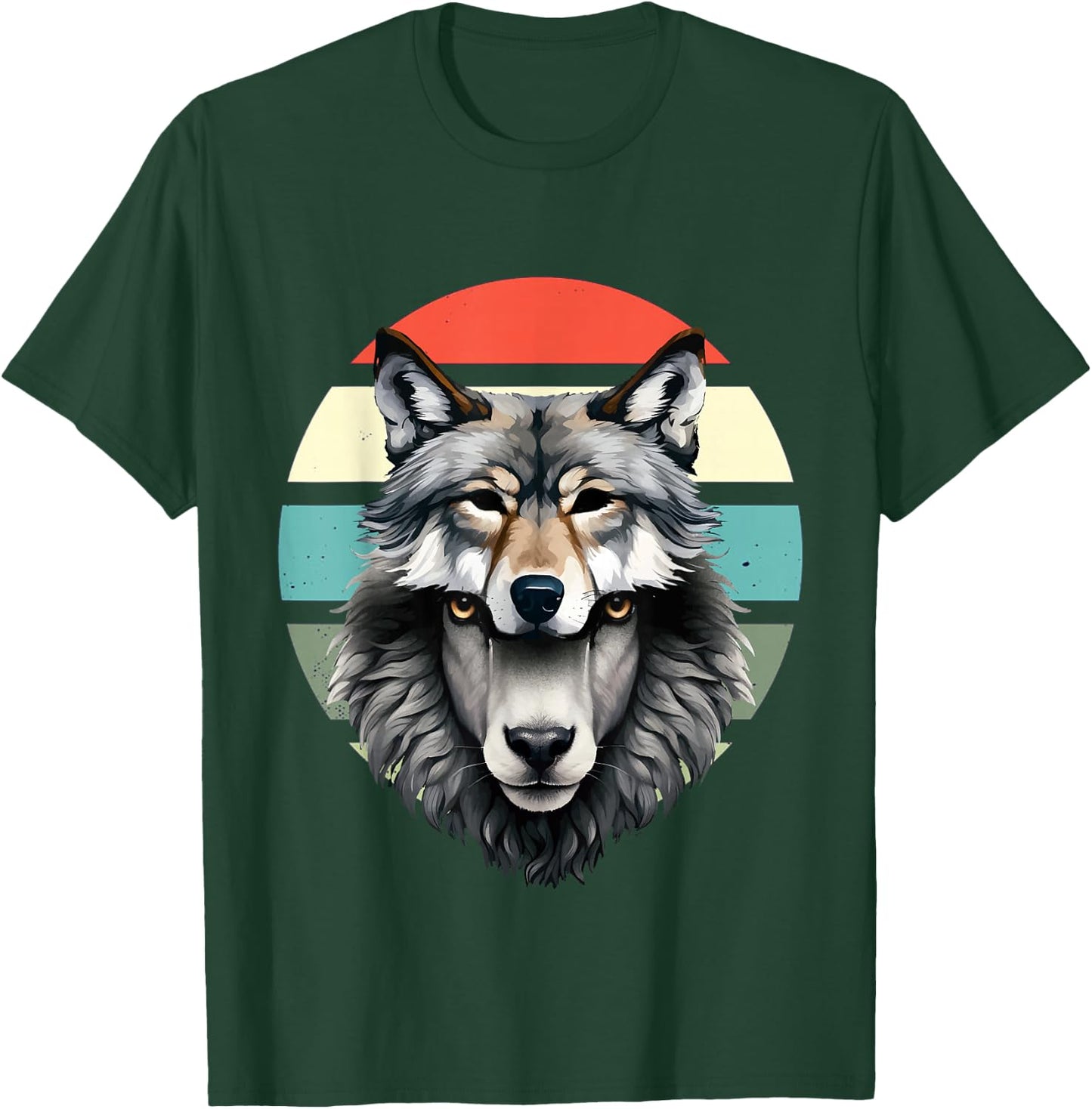 A wolf in sheep's clothing Wolf Dog Wolf Lover Animal Nature T-Shirt - T-Shirt | Forest