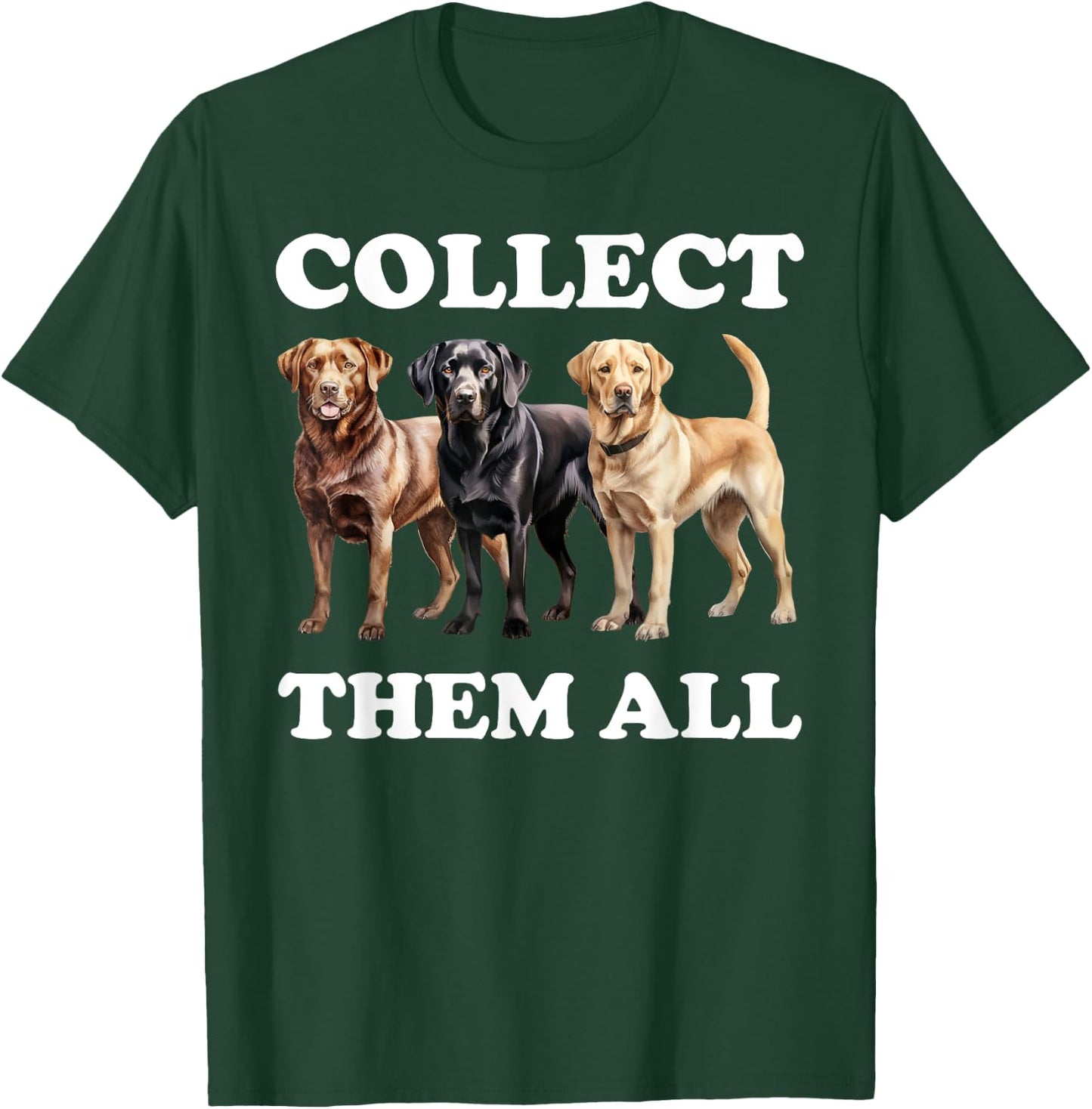 Funny Labrador Dog Men Women Kids T-Shirt - T-Shirt | Forest
