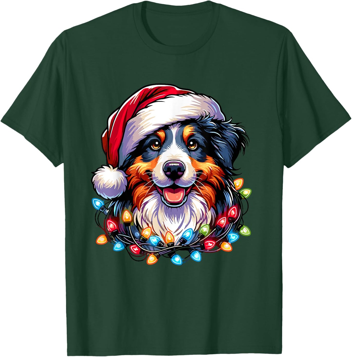 Dog Owner Xmas Men Women Favorite Australian Shepherd T-Shirt - T-Shirt | Forest