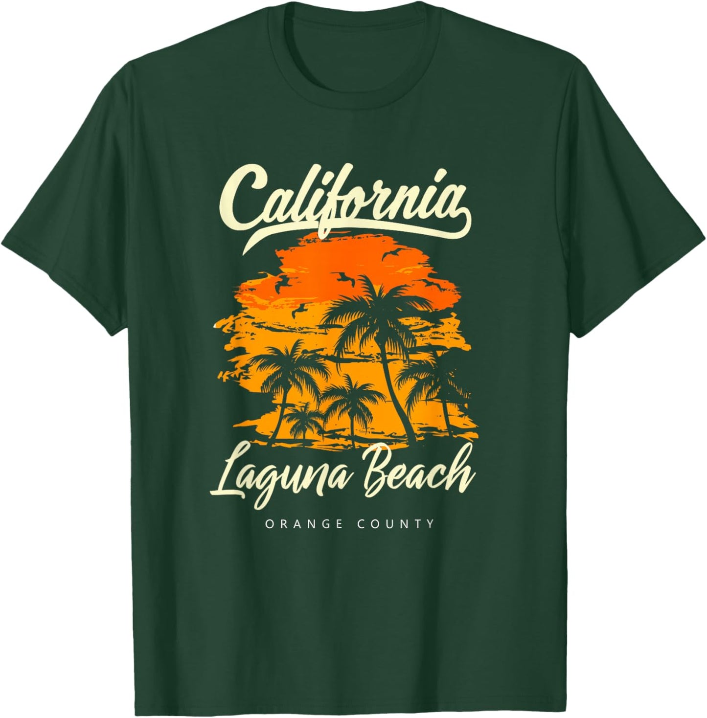 Laguna Beach California Sunset T-Shirt - T-Shirt | Forest