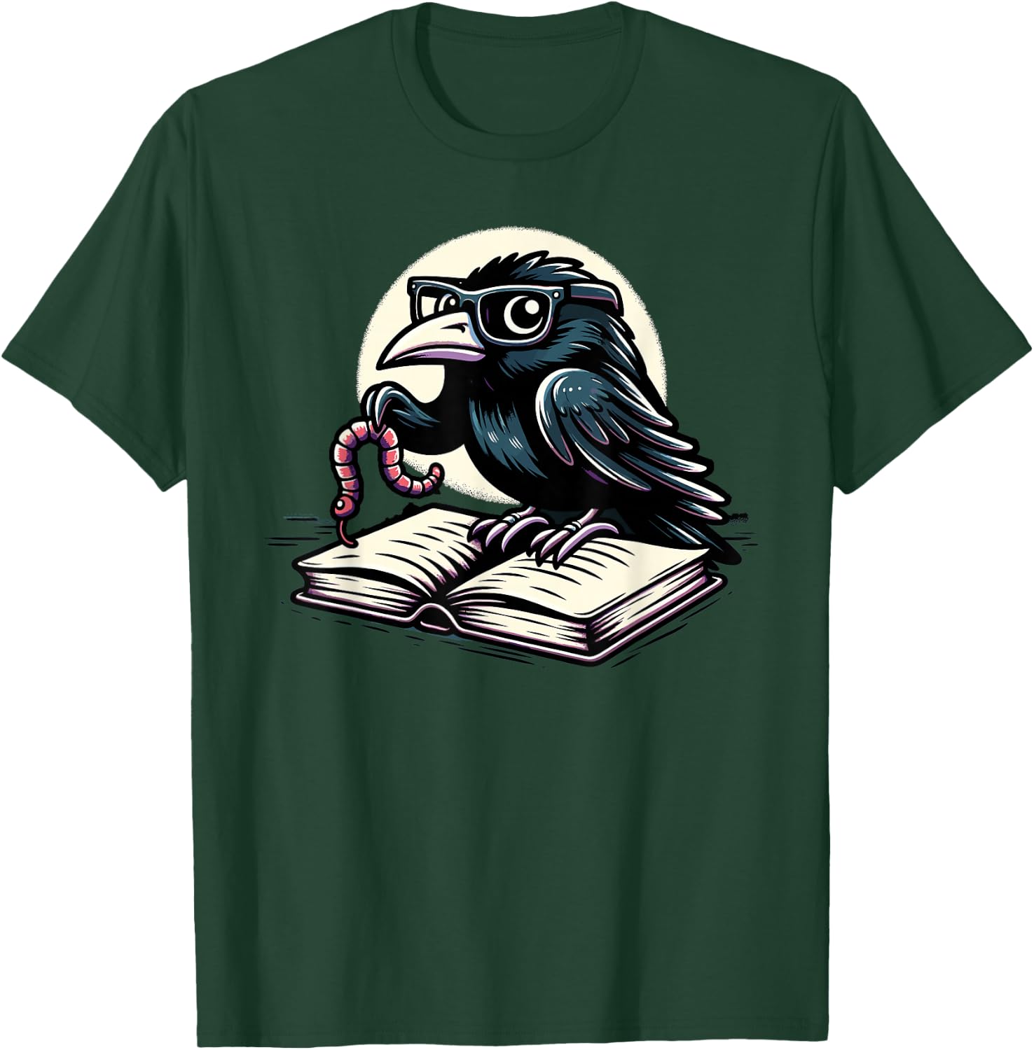 Edgar Allan Poe Raven Gothic Literature Macabre Poetry T-Shirt - T-Shirt | Forest