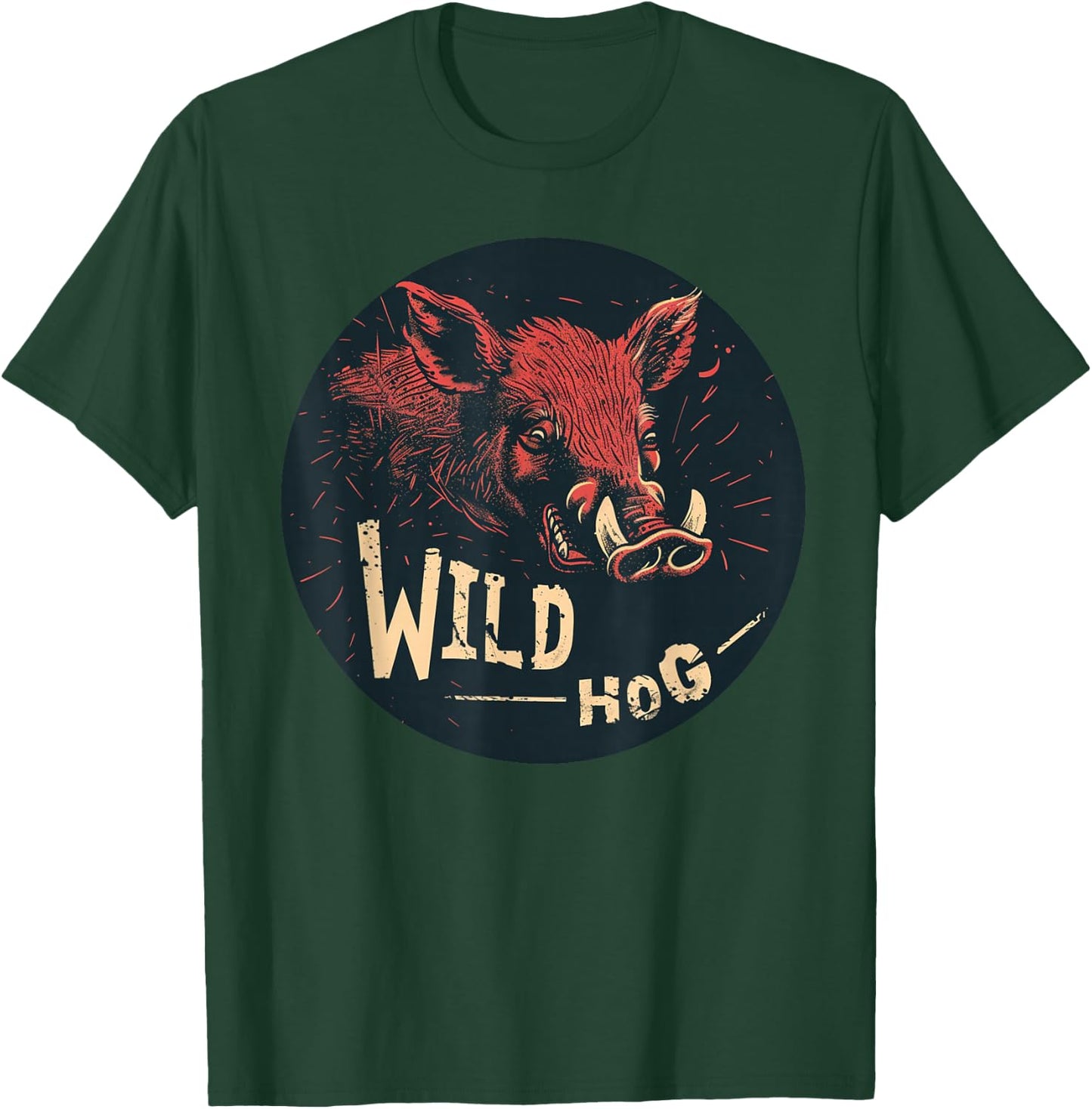 Nice looking Wild Hog Outfit for Boys and Girls T-Shirt - T-Shirt | Forest