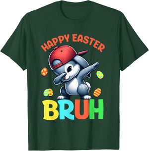 Bruh Easter Teens Boys Kids Happy Easter Bruh T-Shirt - T-Shirt | Forest