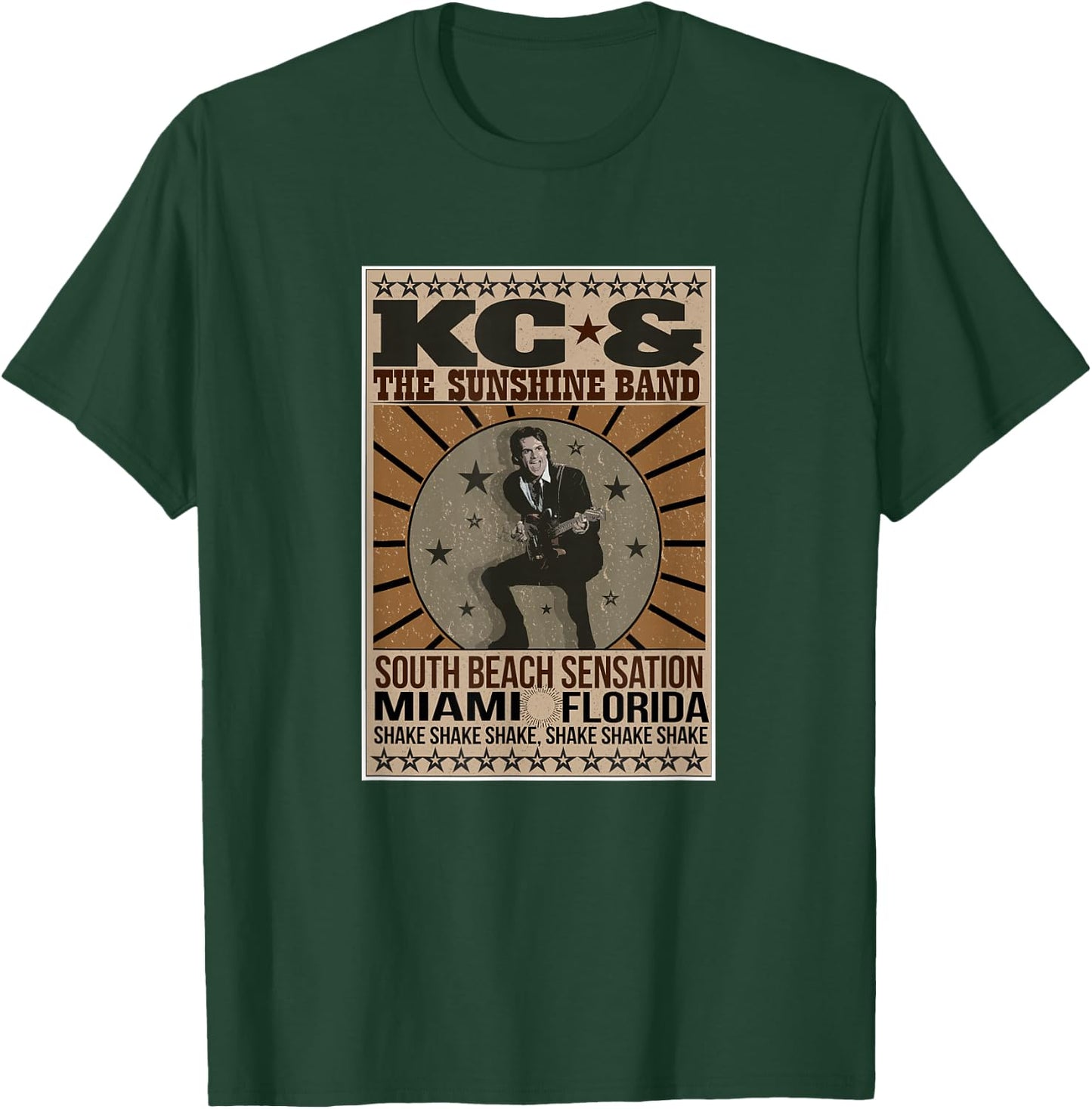 KC Hatch Print Vintage T-Shirt - T-Shirt | Forest