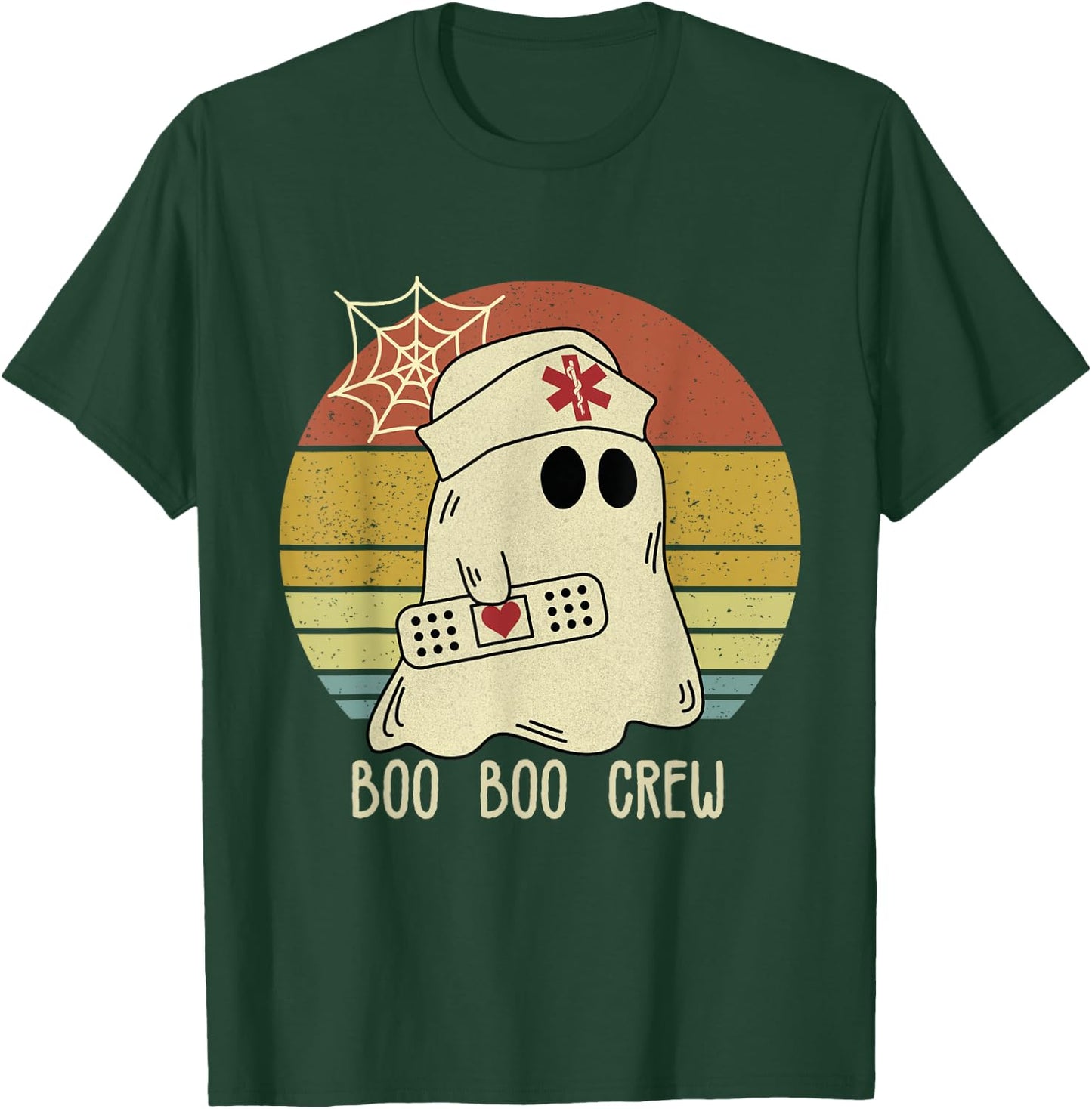 Boo Boo Crew Nurse Halloween Nurse T-Shirt - T-Shirt | Forest