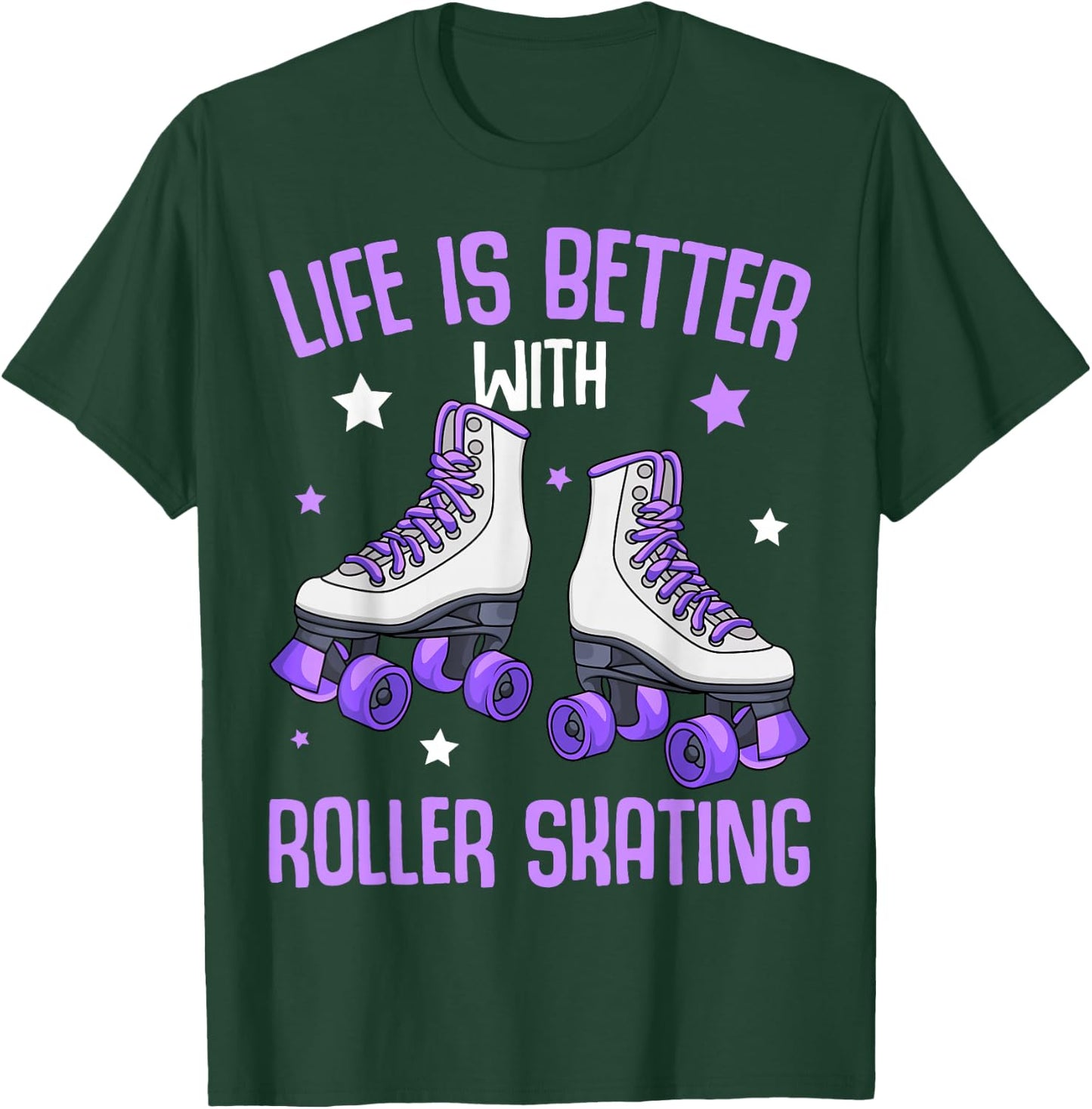 Roller Skates Girls Roller Girl Roller Skates T-Shirt - T-Shirt | Forest