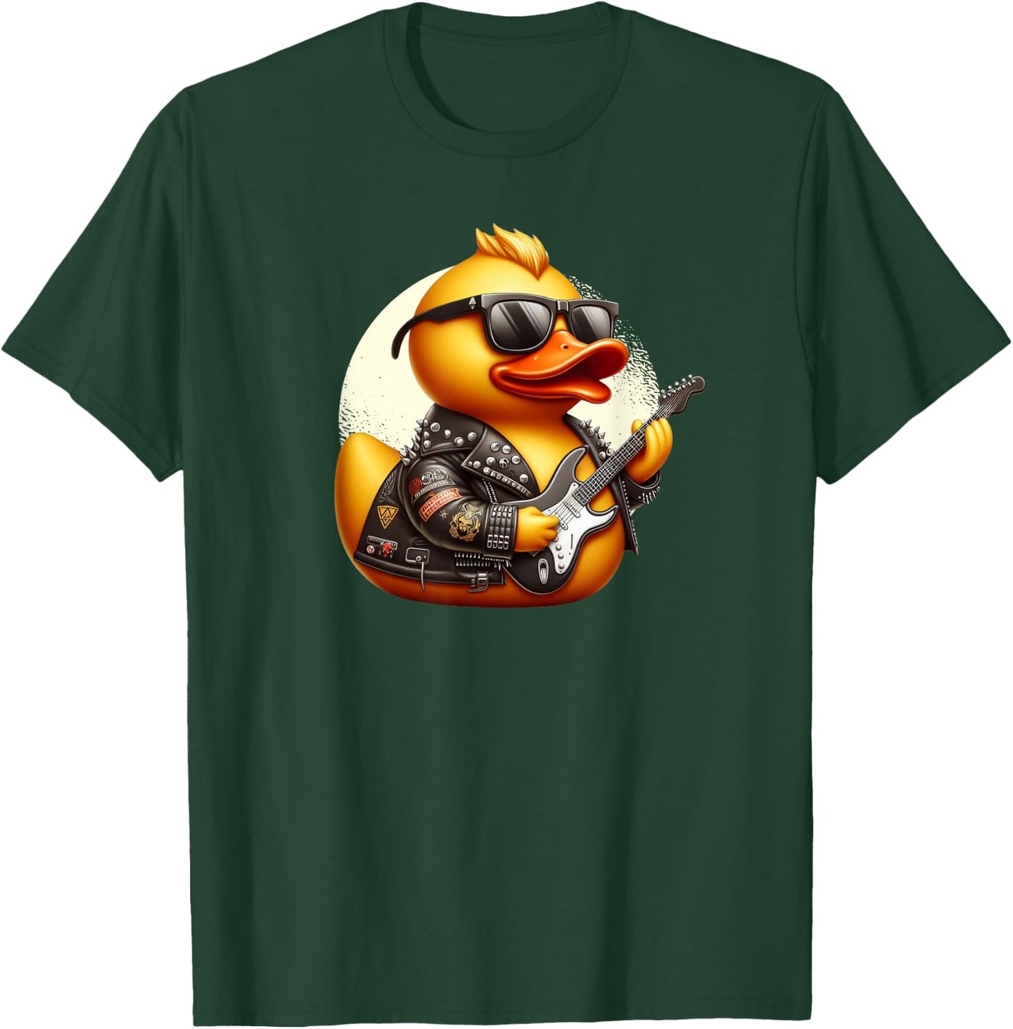 Rubber Duck Rockstar With Guitar T-Shirt - T-Shirt | Forest